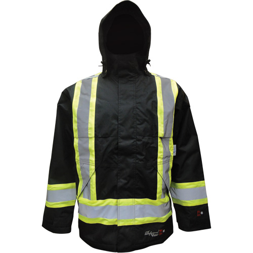 Insulated Jacket, Polyester/Polyurethane, Black, Small Planification Entrepots Molloy