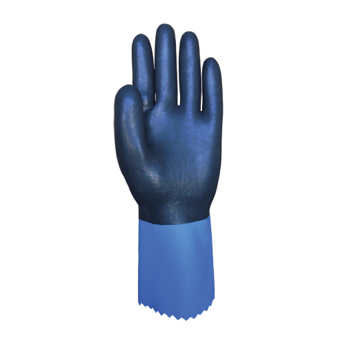 Gants enti&egrave;rement tremp&eacute;s et r&eacute;sistants aux produits chimiques Summitech, Taille Petit/7, 11,8" lo, Chloropr&egrave;ne, Doublure en Poly-coton, 59 mils Planification Entrepots Molloy