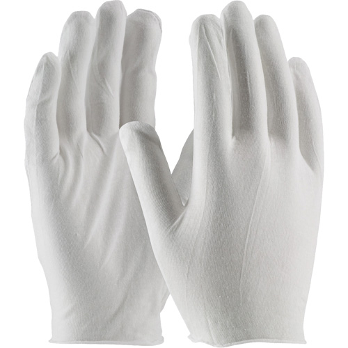 Inspection Gloves, Cotton, Unhemmed Cuff, One Size Planification Entrepots Molloy