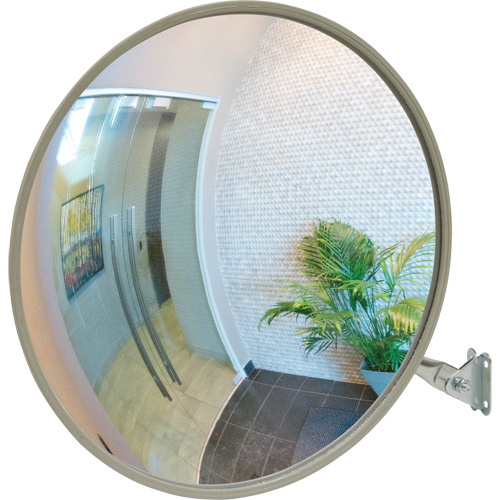 Miroir convexe avec bras t&eacute;lescopique, Int&eacute;rieur/Ext&eacute;rieur, Diam&egrave;tre 12" Planification Entrepots Molloy