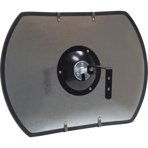 Roundtangular Convex Mirror with Bracket, 12" H x 18" W, Indoor/Outdoor Planification Entrepots Molloy