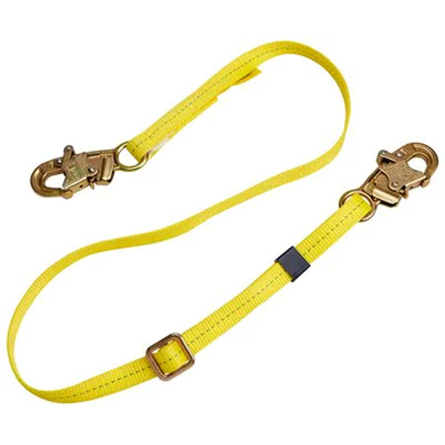 Longe de positionnement r&eacute;glable &agrave; sangle, 1 branches, 4', Classe CSA B, Polyester Planification Entrepots Molloy