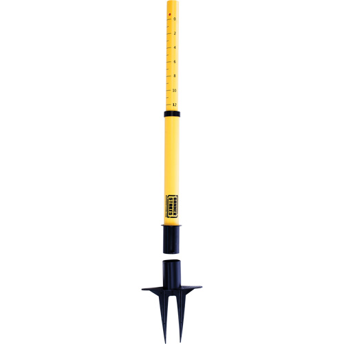 PLUS Barrier Posts, 42" High, Yellow Planification Entrepots Molloy
