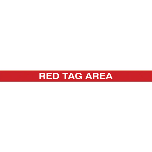 Tough-Mark Heavy-Duty Floor Marking, Rectangle, 48" L x 2" W, Red, Polyethylene Planification Entrepots Molloy