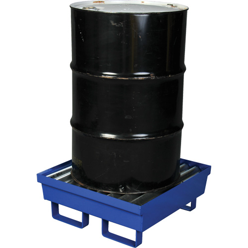 Steel Spill Containment Pallet, 17 US gal. Spill Capacity, 27" x 25.75" x 6" Planification Entrepots Molloy