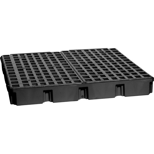 Modular Spill Platform, 60.5 US gal. Spill Capacity, 51.5" x 51.5" x 6.5" Planification Entrepots Molloy