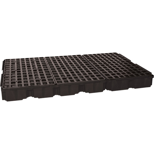 Modular Spill Platform, 88 US gal. Spill Capacity, 51.5" x 78.25" x 6.5" Planification Entrepots Molloy