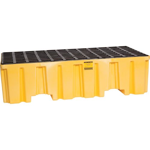 Spill Containment Pallet, 66 US gal. Spill Capacity, 26.25" x 51" x 13.75" Planification Entrepots Molloy