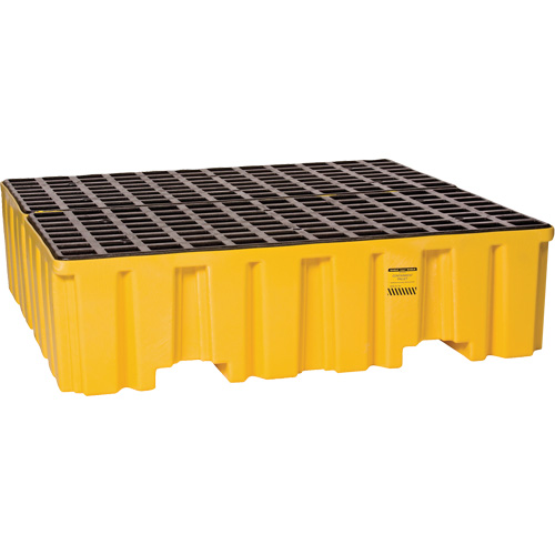 Spill Containment Pallet, 132 US gal. Spill Capacity, 51" x 52.5" x 13.75" Planification Entrepots Molloy