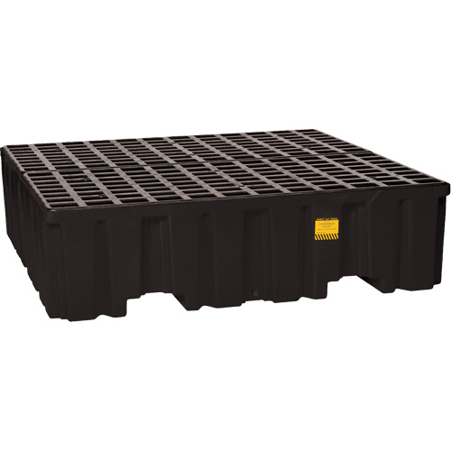 Spill Containment Pallet, 132 US gal. Spill Capacity, 51" x 52.5" x 13.75" Planification Entrepots Molloy