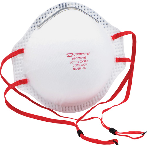 Respirateur contre les particules Dynamic, N95, Certifi&eacute; NIOSH, Taille unique Planification Entrepots Molloy