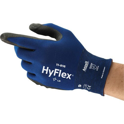 Gants HyFlex 11-816, 6, R&ecirc;vetement Mousse de nitrile, Calibre 18, Enveloppe en Nylon/Spand Planification Entrepots Molloy