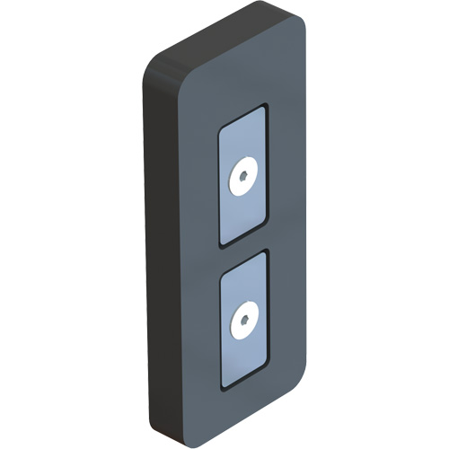 Embout magn&eacute;tique pour ruban/banni&egrave;re PLUS, Noir Planification Entrepots Molloy