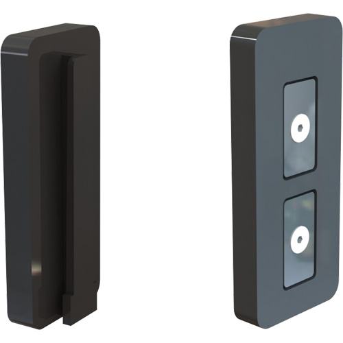 Embout magn&eacute;tique pour ruban/banni&egrave;re PLUS, Noir Planification Entrepots Molloy