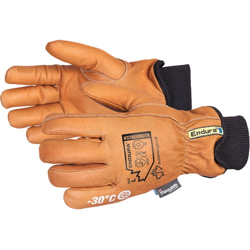 Gants de conducteur de luxe pour l'hiver Endura, T-petit, Paume en Cuir fleur de ch&egrave;vre, Thinsulate Planification Entrepots Molloy