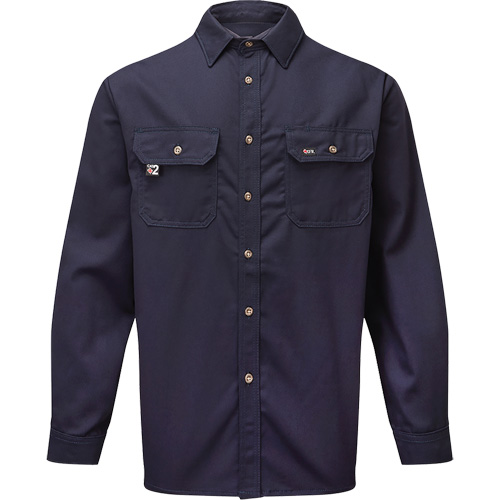 Chemise de travail de luxe 7 oz UltraSoft, Moyen (grande taille), Bleu marin Planification Entrepots Molloy