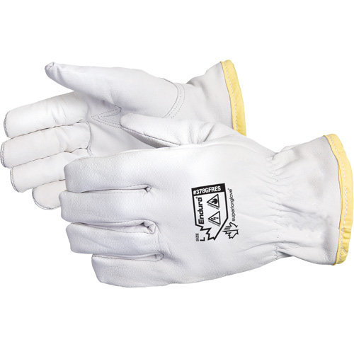 Gants de conducteur antistatiques et ignifuges Endura, Petit, Paume en Cuir fleur de ch&egrave;vre, Rhovyl Planification Entrepots Molloy
