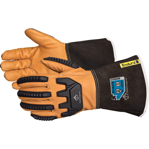 Gants de conducteur antichocs Endura, Petit, Paume en Cuir fleur de ch&egrave;vre, Kevlar Planification Entrepots Molloy