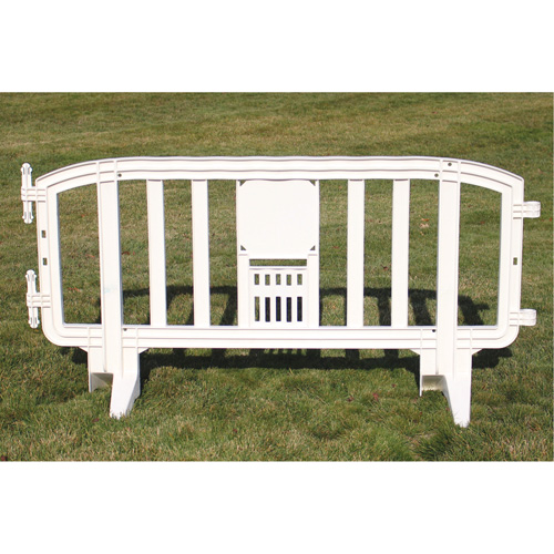 Movit Barricade, Interlocking, 78" L x 39" H, White Planification Entrepots Molloy