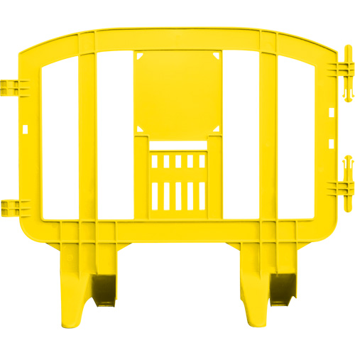 Minit Barricade, Interlocking, 49" L x 39" H, Yellow Planification Entrepots Molloy