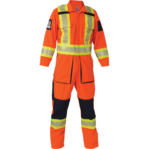Combinaison ind&eacute;chirable, 2T-Grand, Orange haute visibilit&eacute; Planification Entrepots Molloy