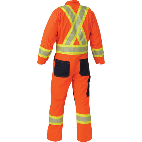 Combinaison ind&eacute;chirable, 2T-Grand, Orange haute visibilit&eacute; Planification Entrepots Molloy