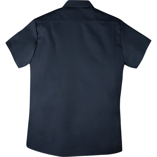 Chemise de travail &agrave; manches courtes en tissu crois&eacute;, Hommes, Moyen (grande taille), Bleu marine Planification Entrepots Molloy