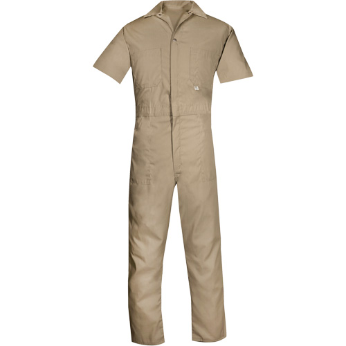 Short-Sleeved Coveralls, Men's, Tan, Size 4X-Large Planification Entrepots Molloy