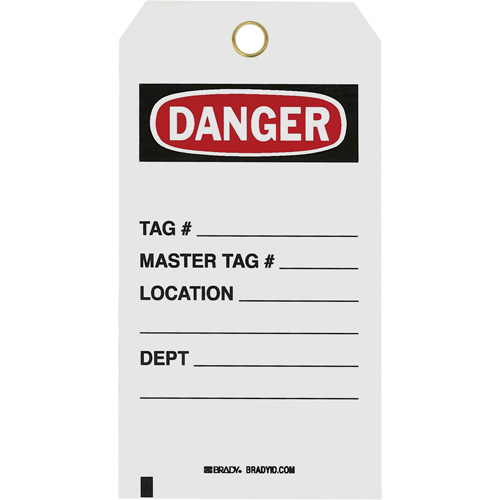 &eacute;tiquettes de s&eacute;curit&eacute; Do Not Operate, Polyester, 3" la x 5-3/4" h, Anglais Planification Entrepots Molloy