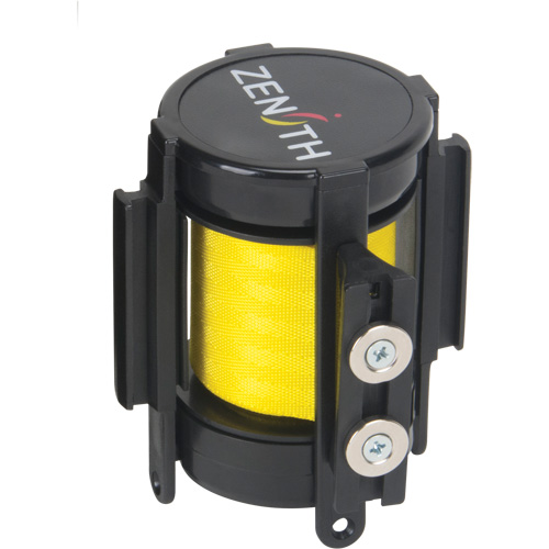 Magnetic Tape Cassette for Build-Your-Own Crowd Control Barrier, Attention ne pas entrer, 7', Yellow Tape Planification Entrepots Molloy