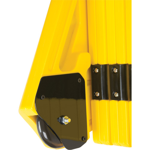 Portable Mobile Barrier, 40" H x 13' L, Yellow Planification Entrepots Molloy