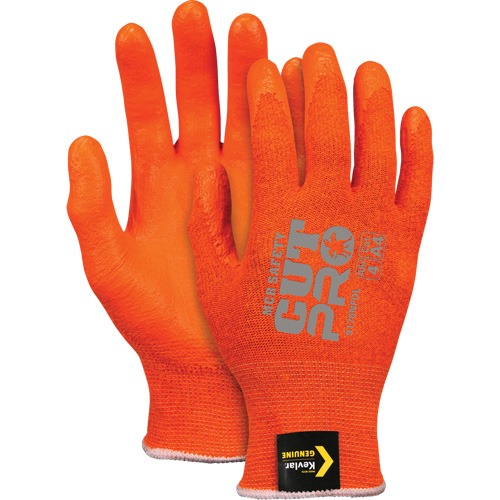 Gants r&eacute;sistants aux coupures, Taille T-petit, Calibre 13, Rev&ecirc;tement Mousse de nitrile, Enveloppe en Kevlar, ASTM ANSI niveau A4 Planification Entrepots Molloy
