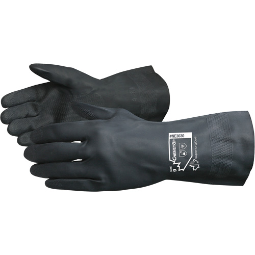 Gants doubl&eacute;s r&eacute;sistants aux produits chimiques Chemstop, Taille 7, 12" lo, N&eacute;opr&egrave;ne, Doublure en Ouat&eacute;e, 30 mils Planification Entrepots Molloy