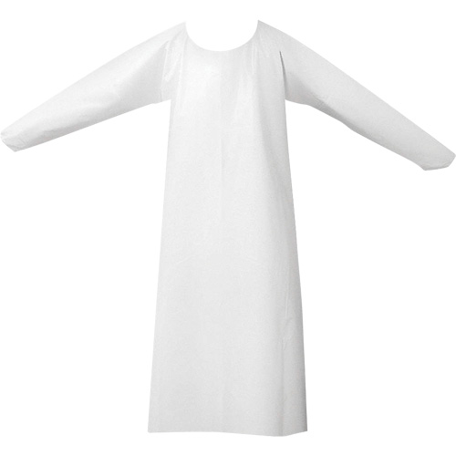 CoverMe Gowns, One Size, White, Polyurethane Planification Entrepots Molloy