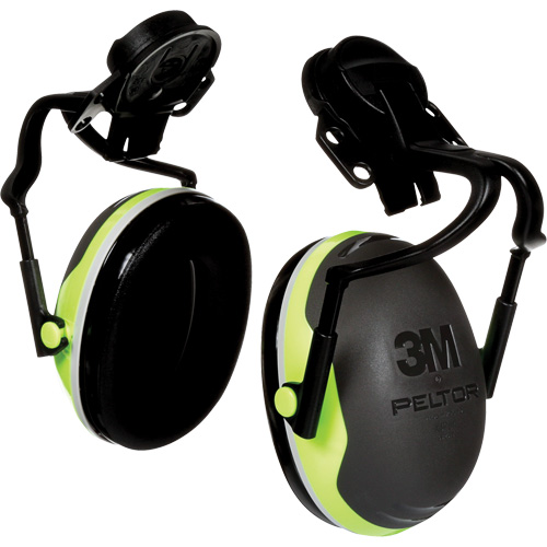 Peltor X Series X4 Earmuffs, Cap Mount, 26 NRR dB Planification Entrepots Molloy