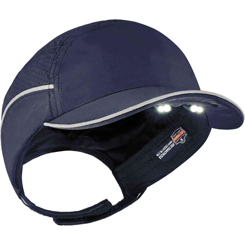 Skullerz&reg; 8965 Lightweight Bump Cap Hat with LED Lighting, Navy Blue Planification Entrepots Molloy