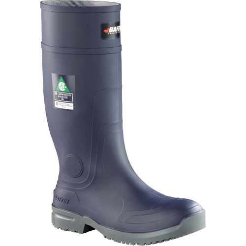 Slip Resistant Boots, Rubber, Steel Toe, Size 5 Planification Entrepots Molloy