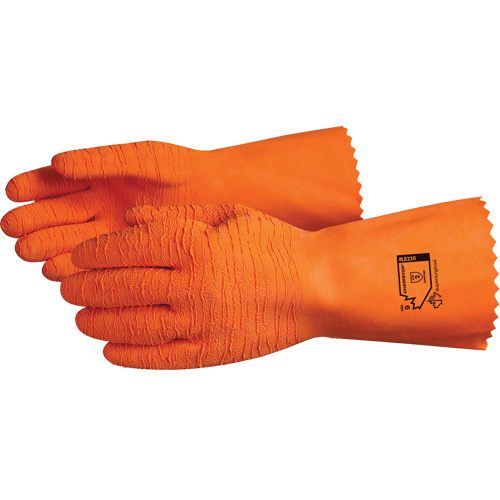 Gants r&eacute;sistants aux produits chimiques Chemstop, Taille 8, 12" lo, Latex, Doublure en Jersey de coton Planification Entrepots Molloy