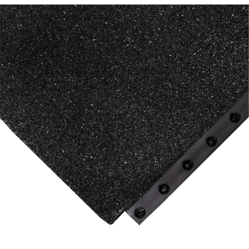 Tapis antifatigue 24/Seven Locksafe, Textur&eacute;, 3' x 3' x 5/8", Noir, Nitrile Planification Entrepots Molloy