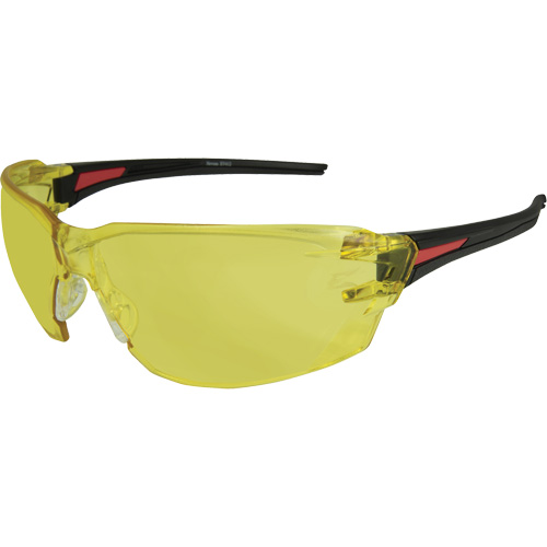 Lunettes de s&eacute;curit&eacute; Nevosa, Lentille Jaune, Anti-&eacute;gratignures, R&eacute;pond ou surpasse la norme CSA Z94.3 Planification Entrepots Molloy