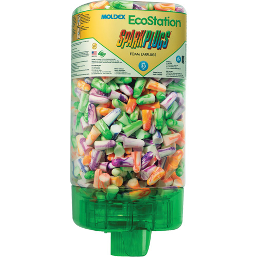 Trousse de d&eacute;marrage de distributeur de bouchons d'oreilles EcoStation SparkPlugs Planification Entrepots Molloy