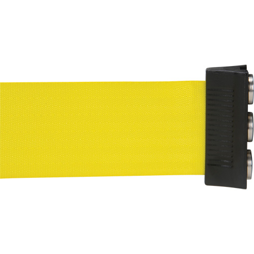 Magnetic Tape Cassette for Build-Your-Own Crowd Control Barrier, 12', Yellow Tape Planification Entrepots Molloy
