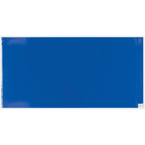 Peel-Away Cleanroom Mats & Frame Kit, 1.57 mils Thick, 24" W, 3-3/4' L x Blue Planification Entrepots Molloy