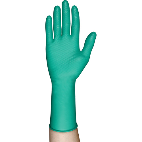 Gants jetables s&eacute;rie 93-287, Petit, Nitrile, 8,7 mils, Sans poudre, Vert Planification Entrepots Molloy