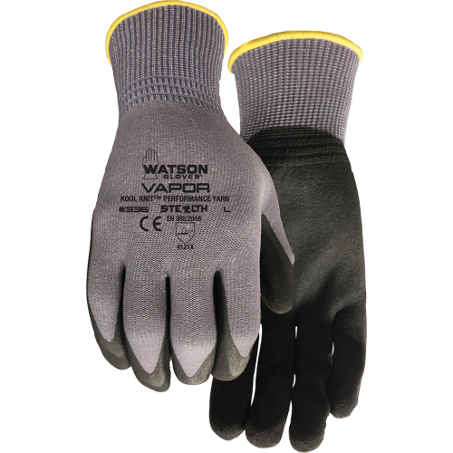Gants enduits Stealth Vapour, Petit, R&ecirc;vetement Mousse de PVC, Calibre 15, Enveloppe en Nylon Planification Entrepots Molloy