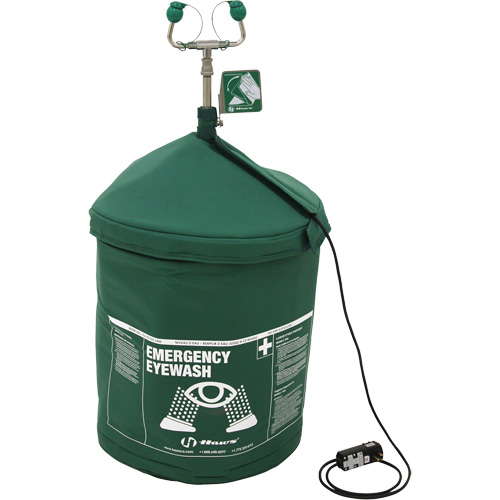 Douche oculaire d'urgence portative en mat&eacute;riau tremp&eacute;, Pressuris&eacute;, Capacit&eacute; 15 gal., Conformit&eacute; ANSI Z358.1 Planification Entrepots Molloy