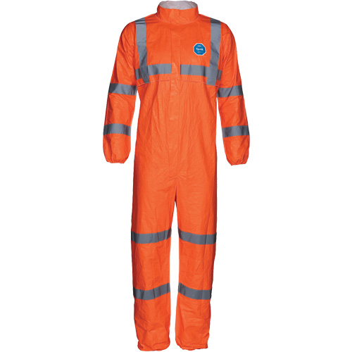 Combinaison haute visibilit&eacute; avec collet, Petit, Orange, Tyvek 500 Planification Entrepots Molloy