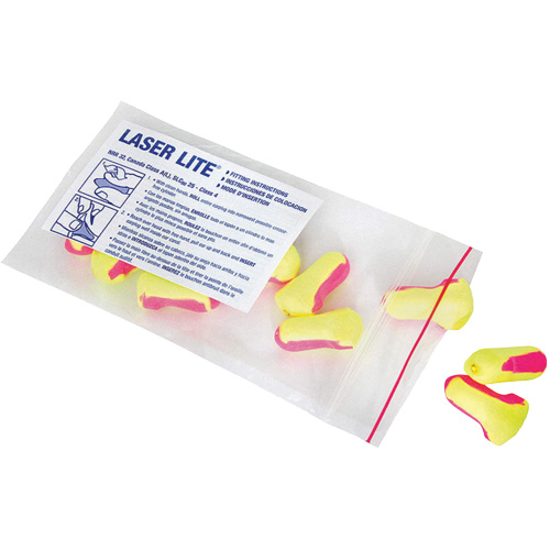 Howard Leight Laser Lite&reg; Single-Use Earplugs, Bulk - Polybag Planification Entrepots Molloy