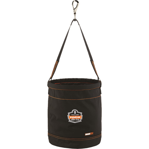 Arsenal&reg; 5970 Swiveling Hook Hoist Bucket, Nylon, 12.5" Dia. x 15" H, 100 lbs. Load Rating Planification Entrepots Molloy