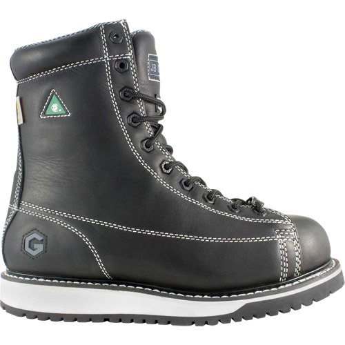 Rigger Work Boots, Leather, Steel Toe, Size 7, Impermeable Planification Entrepots Molloy